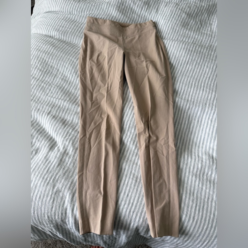 Brunello Cucinelli Tan Straight Leg Pants